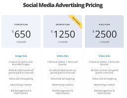 social media marketing companies pricing